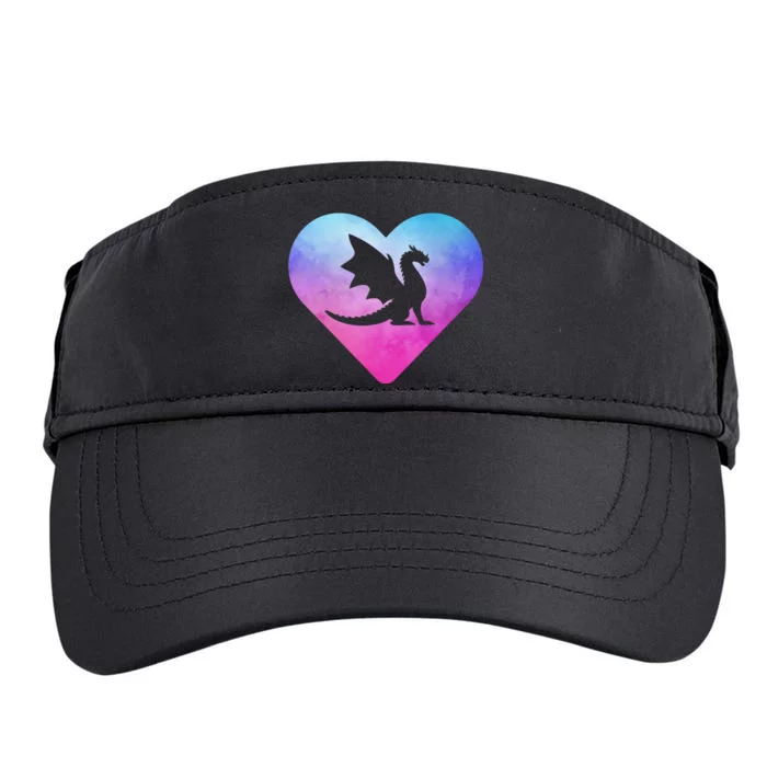 Cute Dragon Heart Love Adult Drive Performance Visor