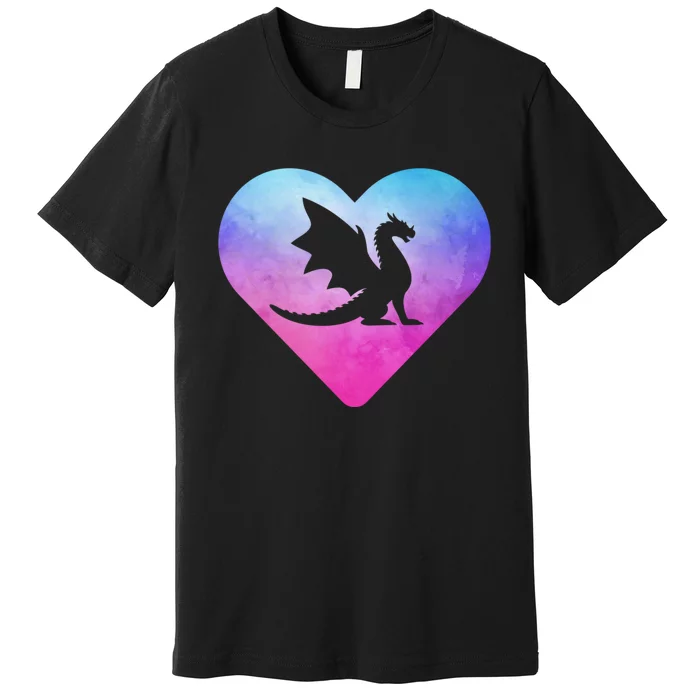 Cute Dragon Heart Love Premium T-Shirt