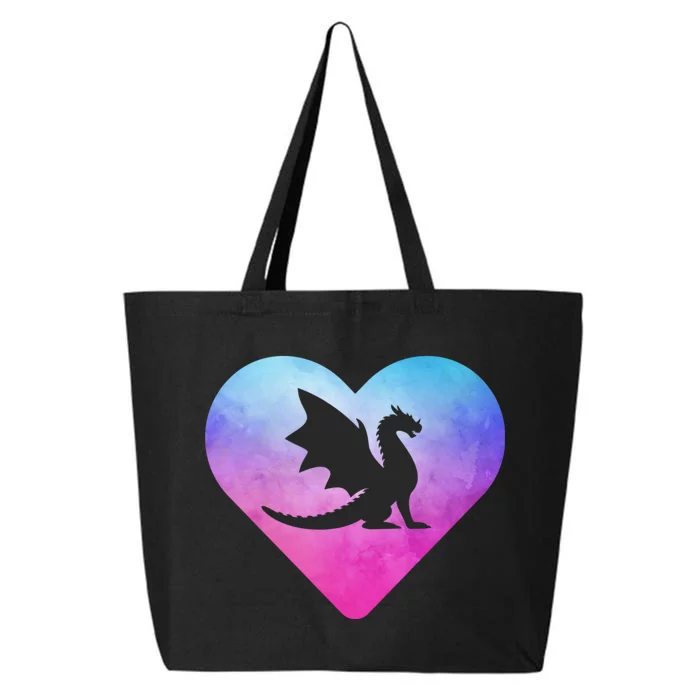 Cute Dragon Heart Love 25L Jumbo Tote