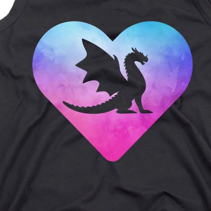 Cute Dragon Heart Love Tank Top