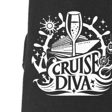 Cruise Diva ItS Cruise Time Cruise Ship Funny Cruising Doggie 3-End Fleece Hoodie