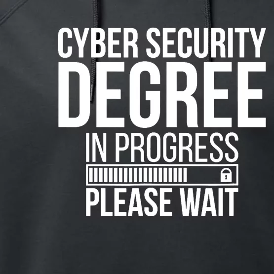 Cybersecurity Degree In Progress Cybersecurity Specialist Performance Fleece Hoodie