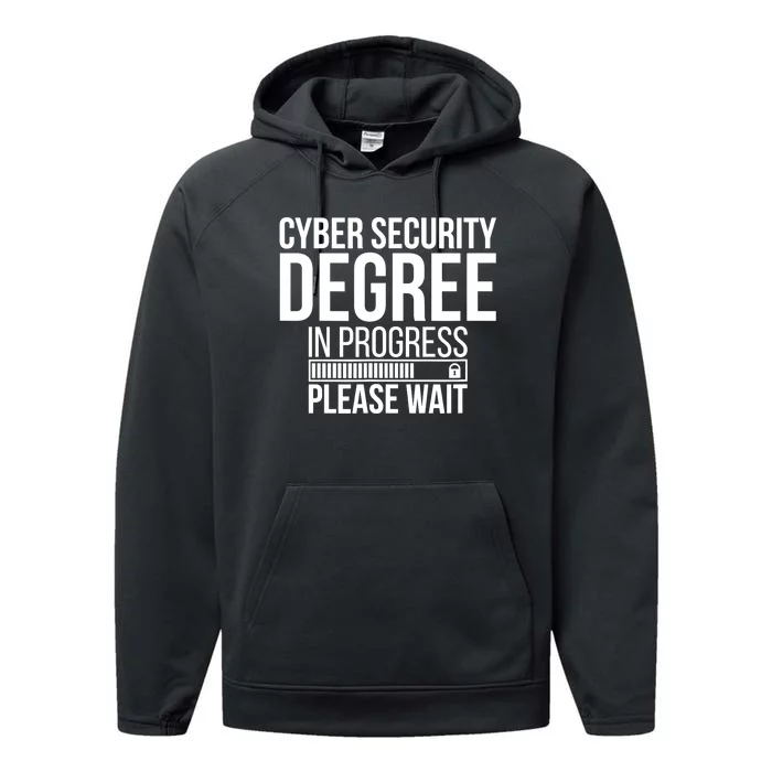 Cybersecurity Degree In Progress Cybersecurity Specialist Performance Fleece Hoodie