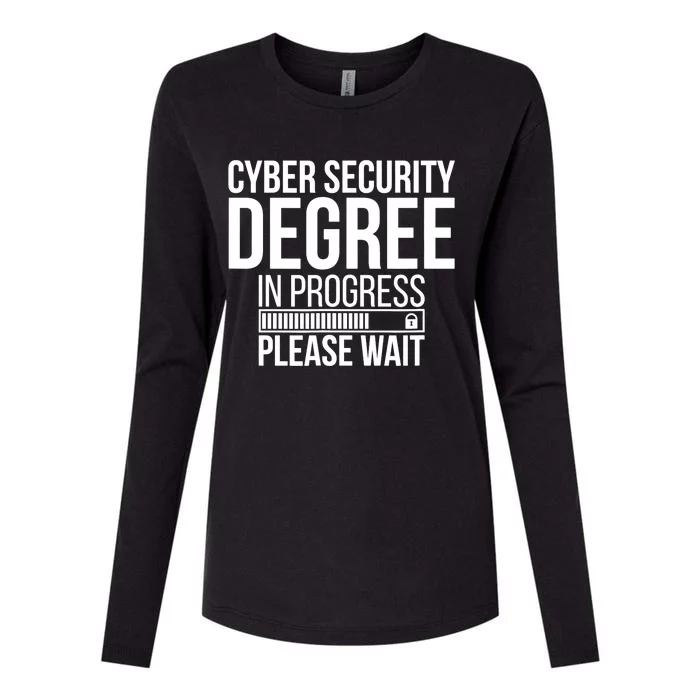 Cybersecurity Degree In Progress Cybersecurity Specialist Womens Cotton Relaxed Long Sleeve T-Shirt