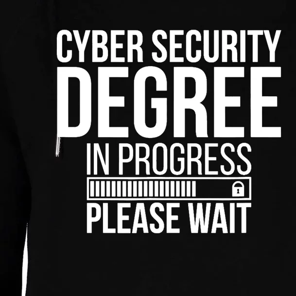 Cybersecurity Degree In Progress Cybersecurity Specialist Womens Funnel Neck Pullover Hood