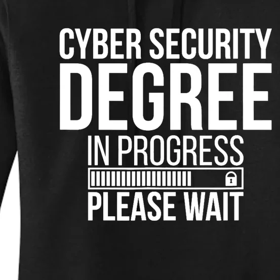 Cybersecurity Degree In Progress Cybersecurity Specialist Women's Pullover Hoodie