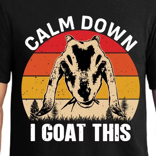 Calm Down I Goat This T Pajama Set