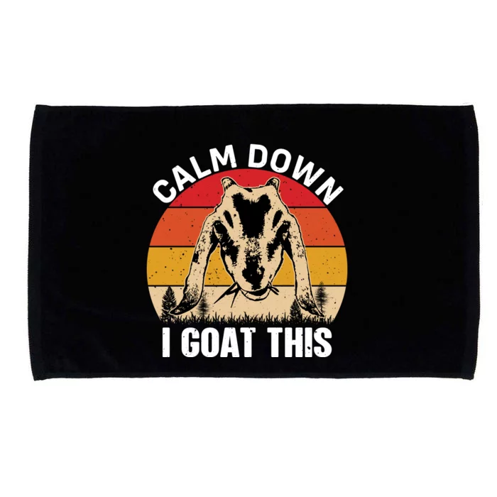 Calm Down I Goat This T Microfiber Hand Towel