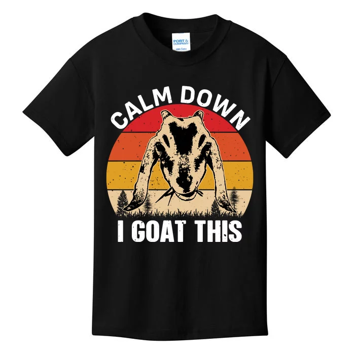 Calm Down I Goat This T Kids T-Shirt