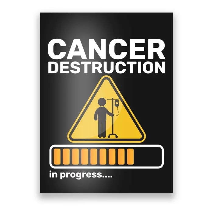 Cancer Destruction In Progress Radiation Therapy Awareness Cool Gift Poster