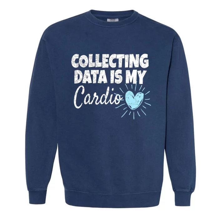 Collecting Data Is My Cardio - Behavior Analyst Garment-Dyed Sweatshirt