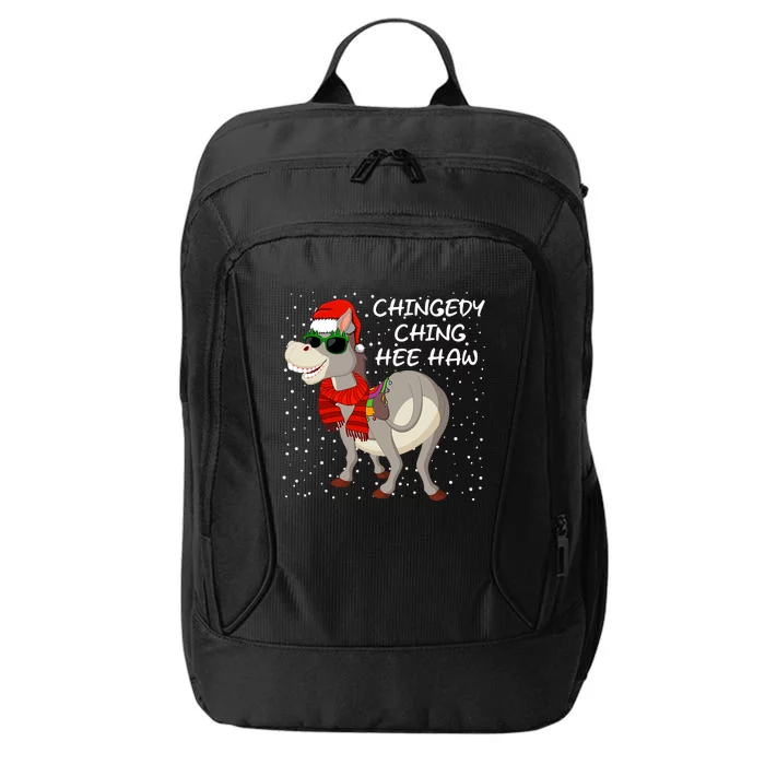 Christmas Donkey Italian Xmas Funny Donkey Lover Pajamas City Backpack