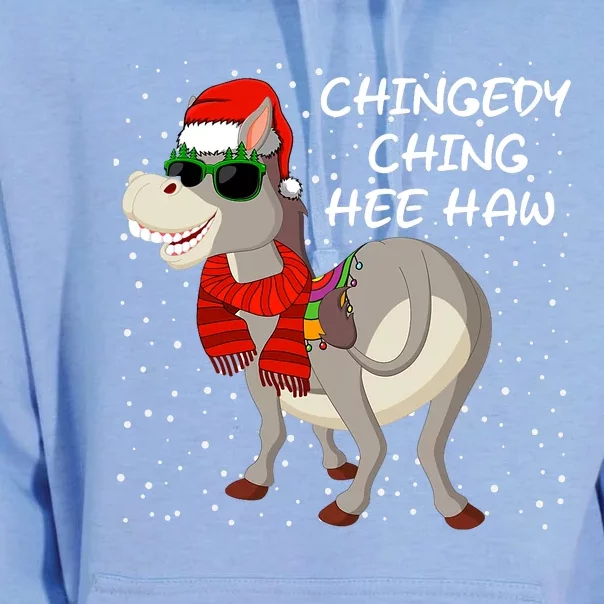 Christmas Donkey Italian Xmas Funny Donkey Lover Pajamas Unisex Surf Hoodie