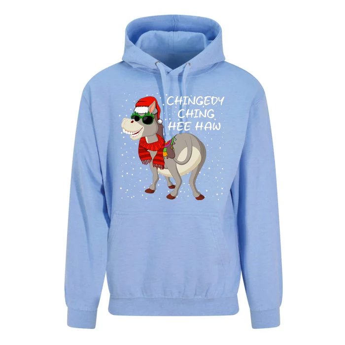 Christmas Donkey Italian Xmas Funny Donkey Lover Pajamas Unisex Surf Hoodie