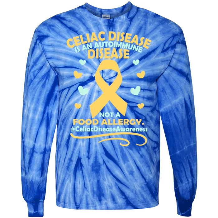 Celiac Disease Is An Autoimmune Disease Awareness Great Gift Tie-Dye Long Sleeve Shirt