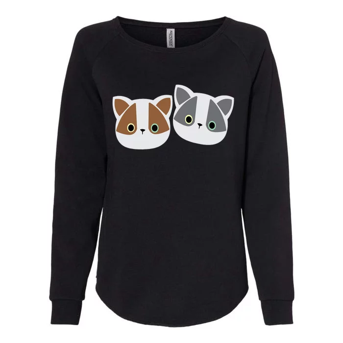 Cat Design Inspired By Nature Womens California Wash Sweatshirt