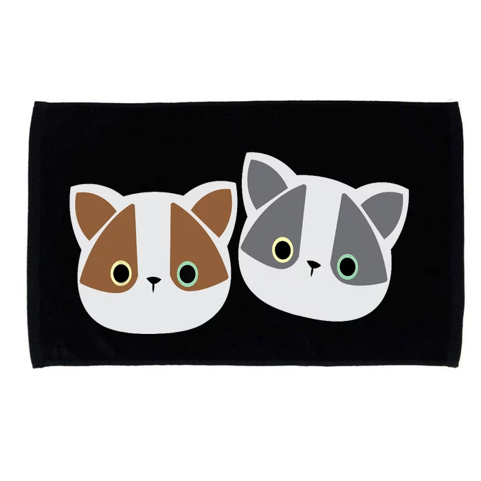 Cat Design Inspired By Nature Microfiber Hand Towel