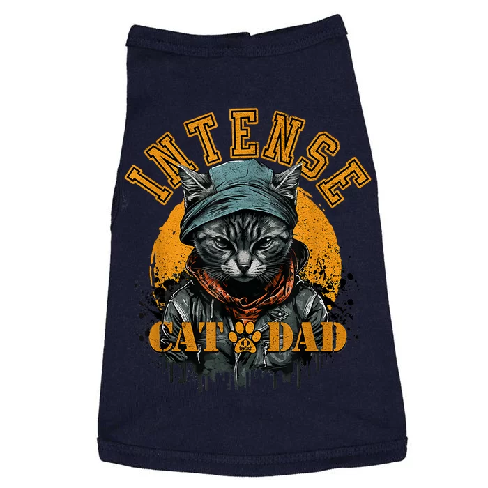 CAT DAD INSTENSE Cats And Kittens Design Doggie Tank