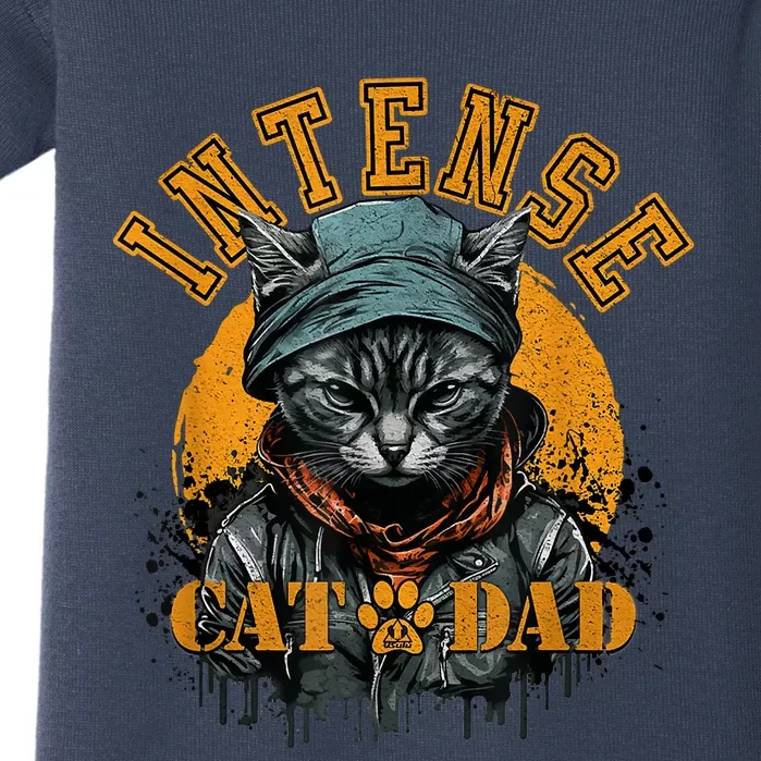 CAT DAD INSTENSE Cats And Kittens Design Baby Bodysuit