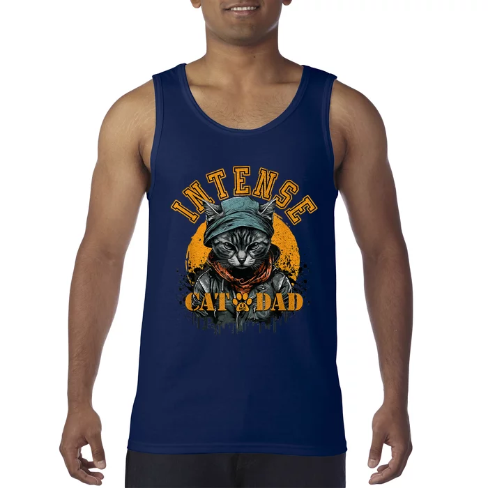 CAT DAD INSTENSE Cats And Kittens Design Tank Top