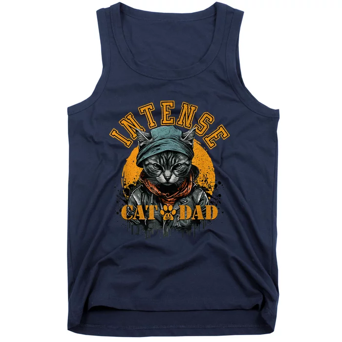 CAT DAD INSTENSE Cats And Kittens Design Tank Top