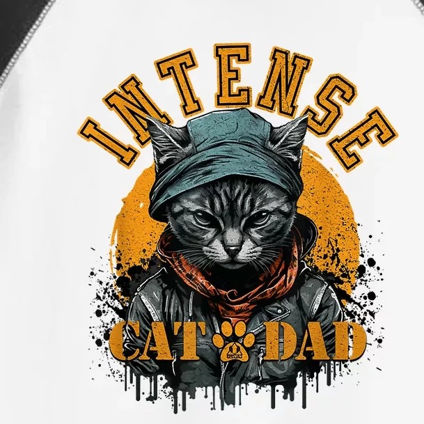 CAT DAD INSTENSE Cats And Kittens Design Toddler Fine Jersey T-Shirt