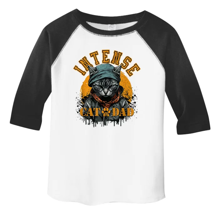 CAT DAD INSTENSE Cats And Kittens Design Toddler Fine Jersey T-Shirt