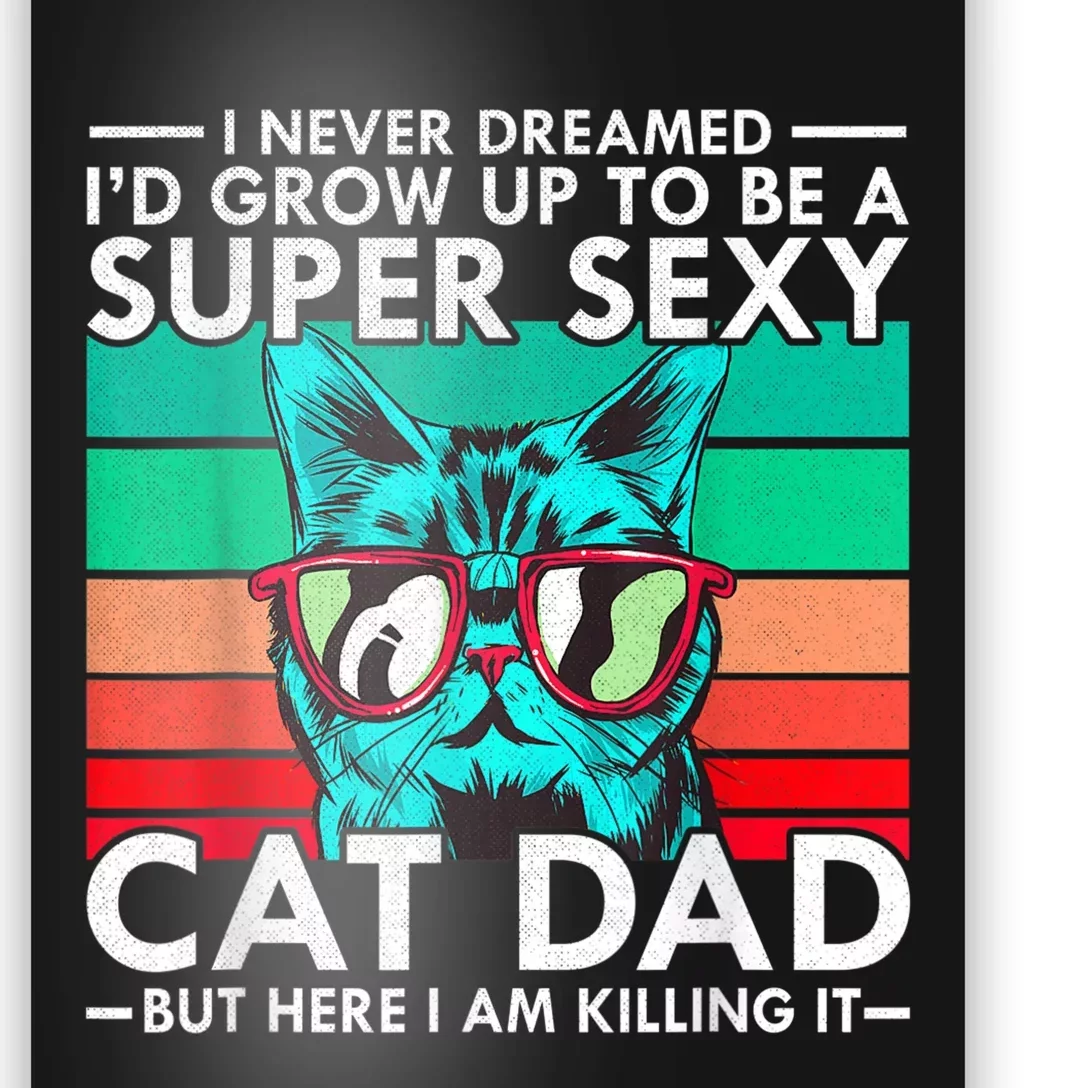 Cat Dad I Never Dreamed ID Grow Up O Be Super Sexy Cat Dad Poster