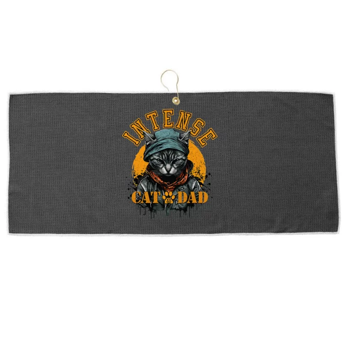 CAT DAD INSTENSE Cats and Kittens Design Large Microfiber Waffle Golf Towel