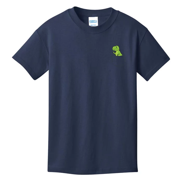 Cute Dinosaur In Pocket Funny Pocket Dinosaur Kids T-Shirt