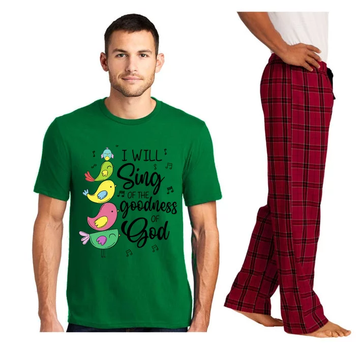 Cute Design I Will Sing Of The Goodness Of God Christian Pajama Set