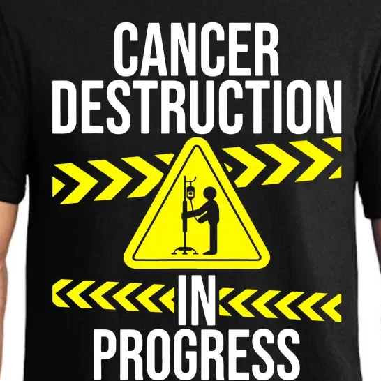 Cancer Destruction In Progress Cancer Survivor Fighter Pajama Set