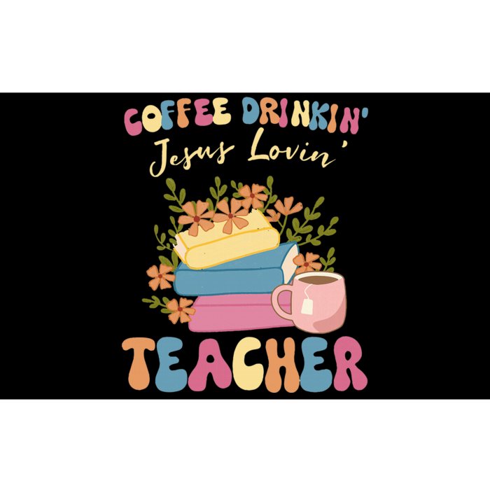 Coffee Drinking Jesus Loving Teaching Gifts For Teacher Bumper Sticker