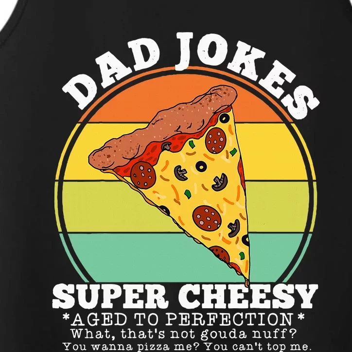 Cheesy Dad Joke Slice Of Pizza Performance Tank