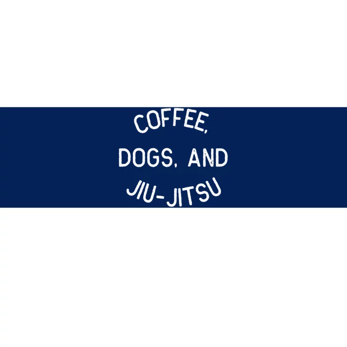 Coffee Dogs Jiu Jitsu For BJJ, Jujitsu Gift Bumper Sticker