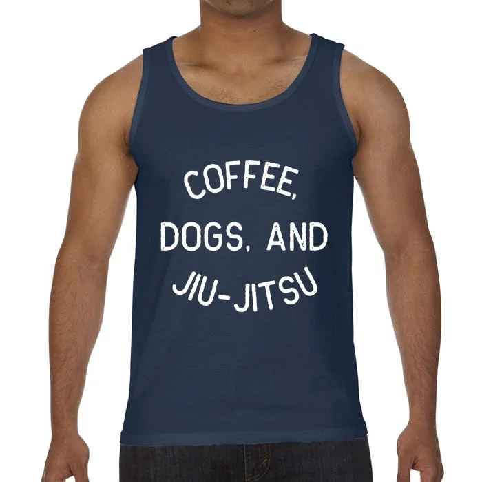 Coffee Dogs Jiu Jitsu For BJJ, Jujitsu Gift Comfort Colors® Tank Top