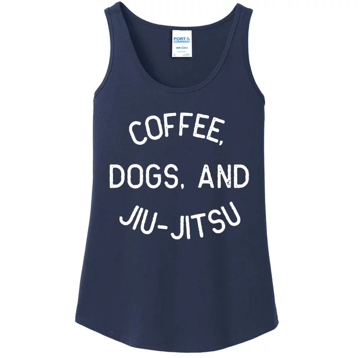 Coffee Dogs Jiu Jitsu For BJJ, Jujitsu Gift Ladies Essential Tank