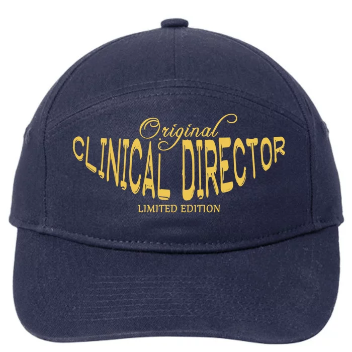 Clinical Director Job Title Worker Funny Clinical Director Gift 7-Panel Snapback Hat