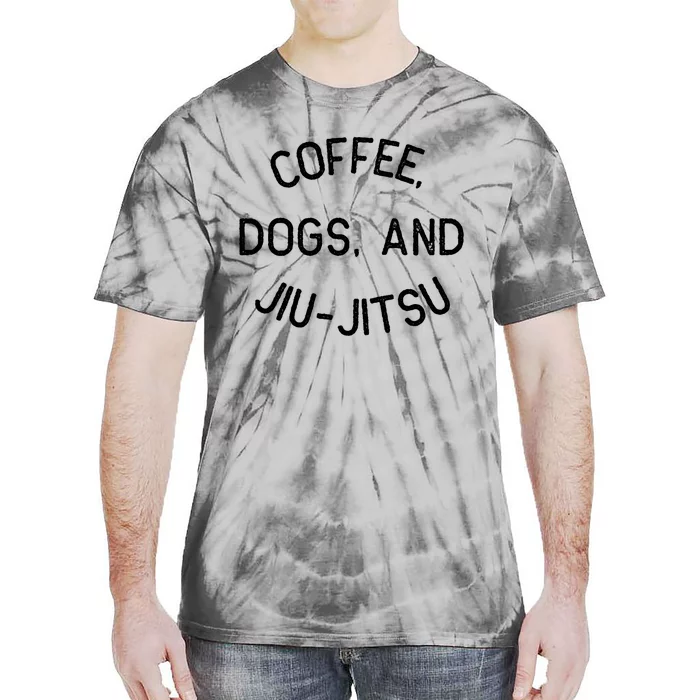 Coffee Dogs Jiu Jitsu For Bjj Jujitsu Tie-Dye T-Shirt