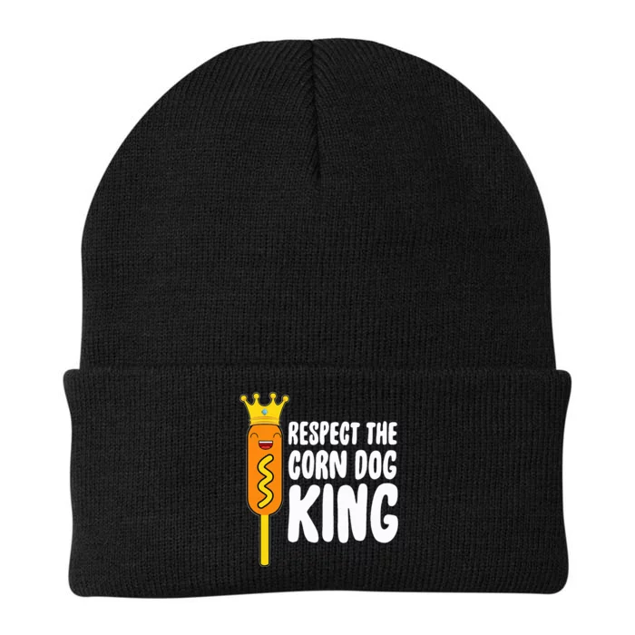 Corn Dog King Costume Respect The Corn Dog King Knit Cap Winter Beanie