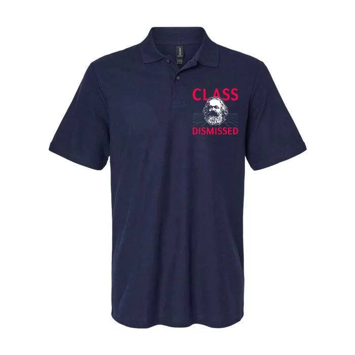 Class Dismissed Karl Marx Funny Socialism Communism Pun Copy Softstyle Adult Sport Polo