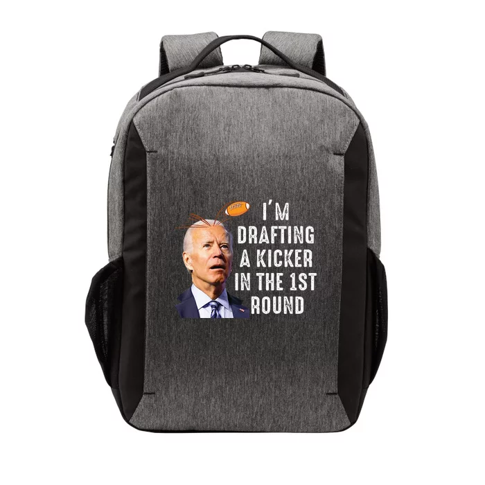 Confused Drafting Kicker Funny Fantasy Football Draft Party Vector Backpack