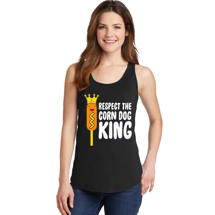 Corn Dog King Respect The Corn Dog King Ladies Essential Tank