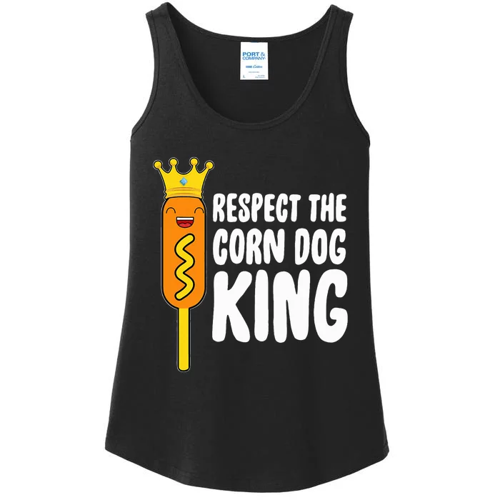 Corn Dog King Respect The Corn Dog King Ladies Essential Tank