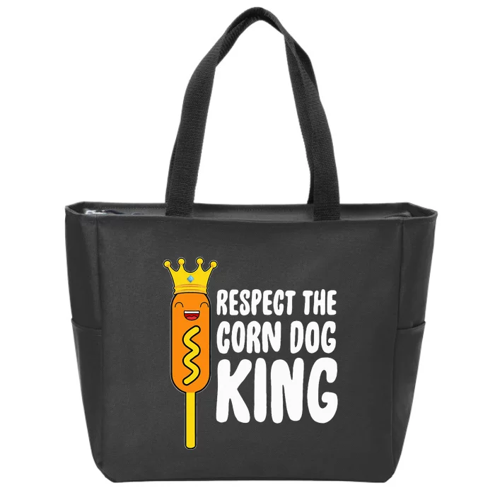 Corn Dog King Respect The Corn Dog King Zip Tote Bag