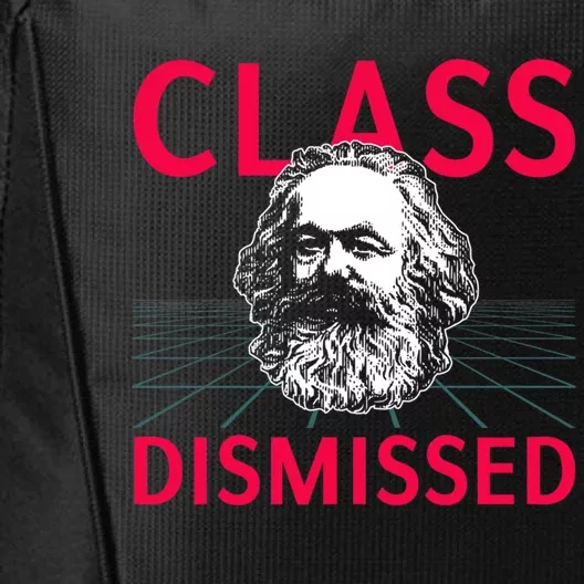 Class Dismissed Karl Marx Funny Socialism Communism Pun Copy City Backpack