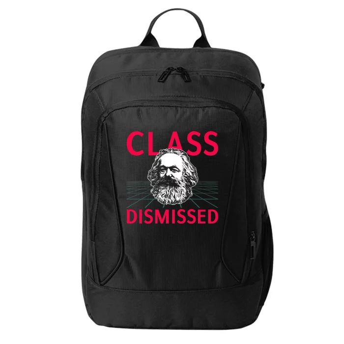 Class Dismissed Karl Marx Funny Socialism Communism Pun Copy City Backpack