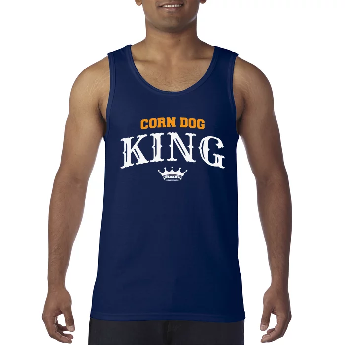 Corn Dog King Funny Hotdog Food Quote For A Corndog Lover Tank Top