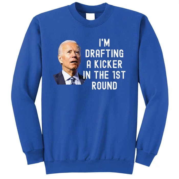 Confused Drafting Kicker Funny Fantasy Football Draft Party Sweatshirt