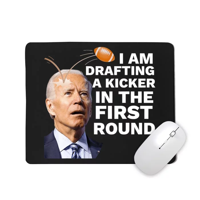 Confused Drafting Kicker Funny Fantasy Football Draft Party Mousepad